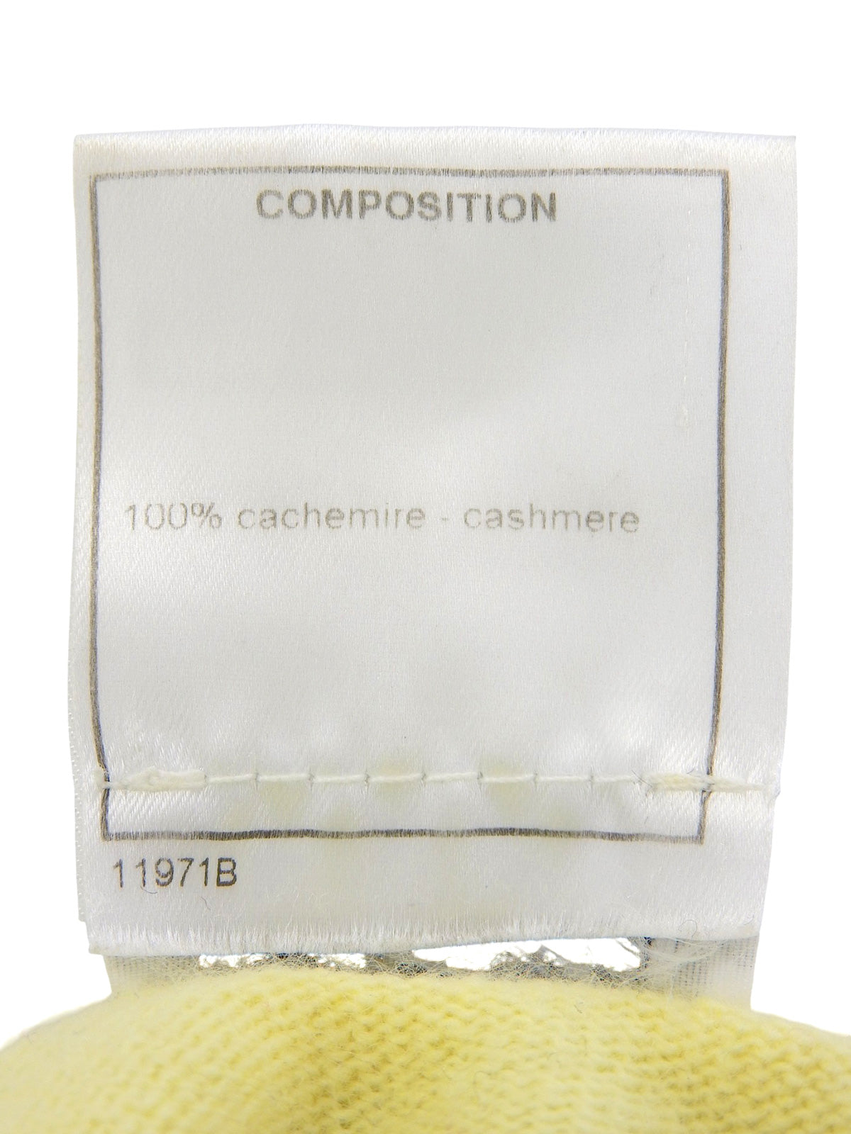 2001年製 カシミアCCマークプレートノースリーブニット イエロー/ライムグリーン