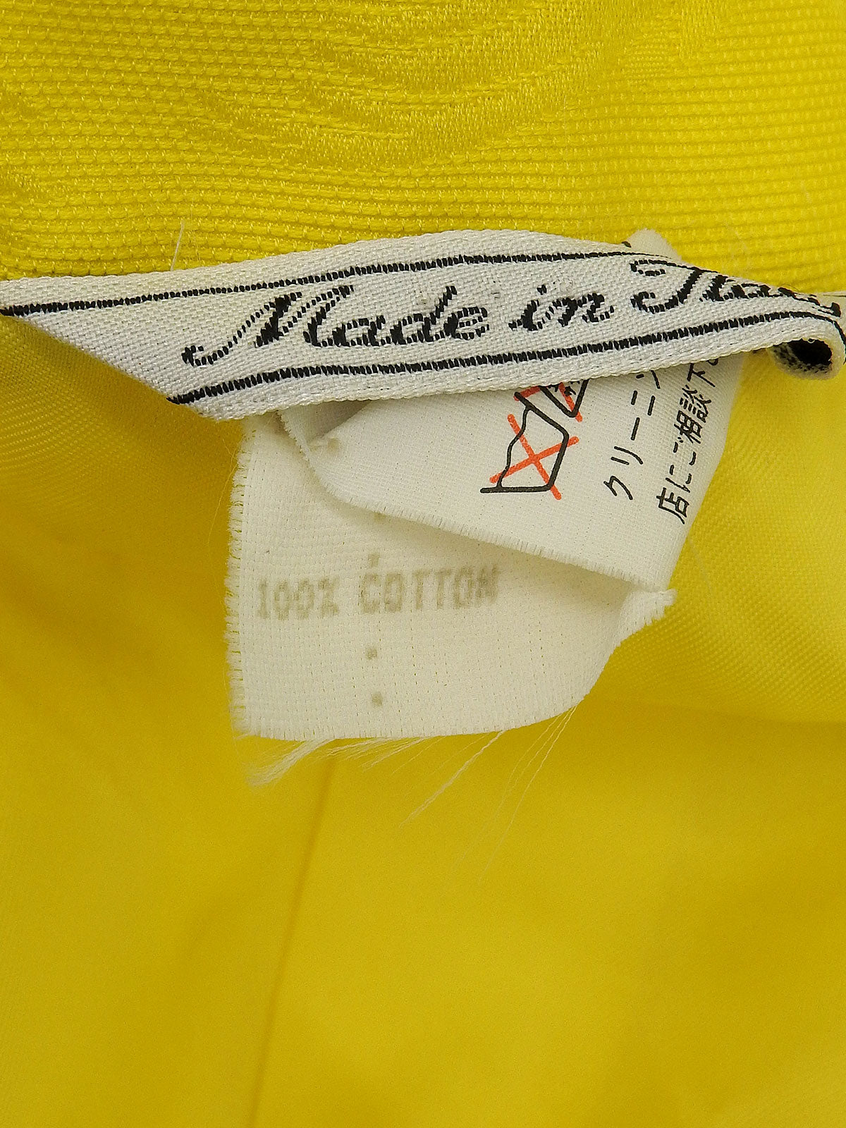 Medusa Button Short Sleeve Jacket Yellow