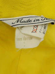 Medusa Button Short Sleeve Jacket Yellow