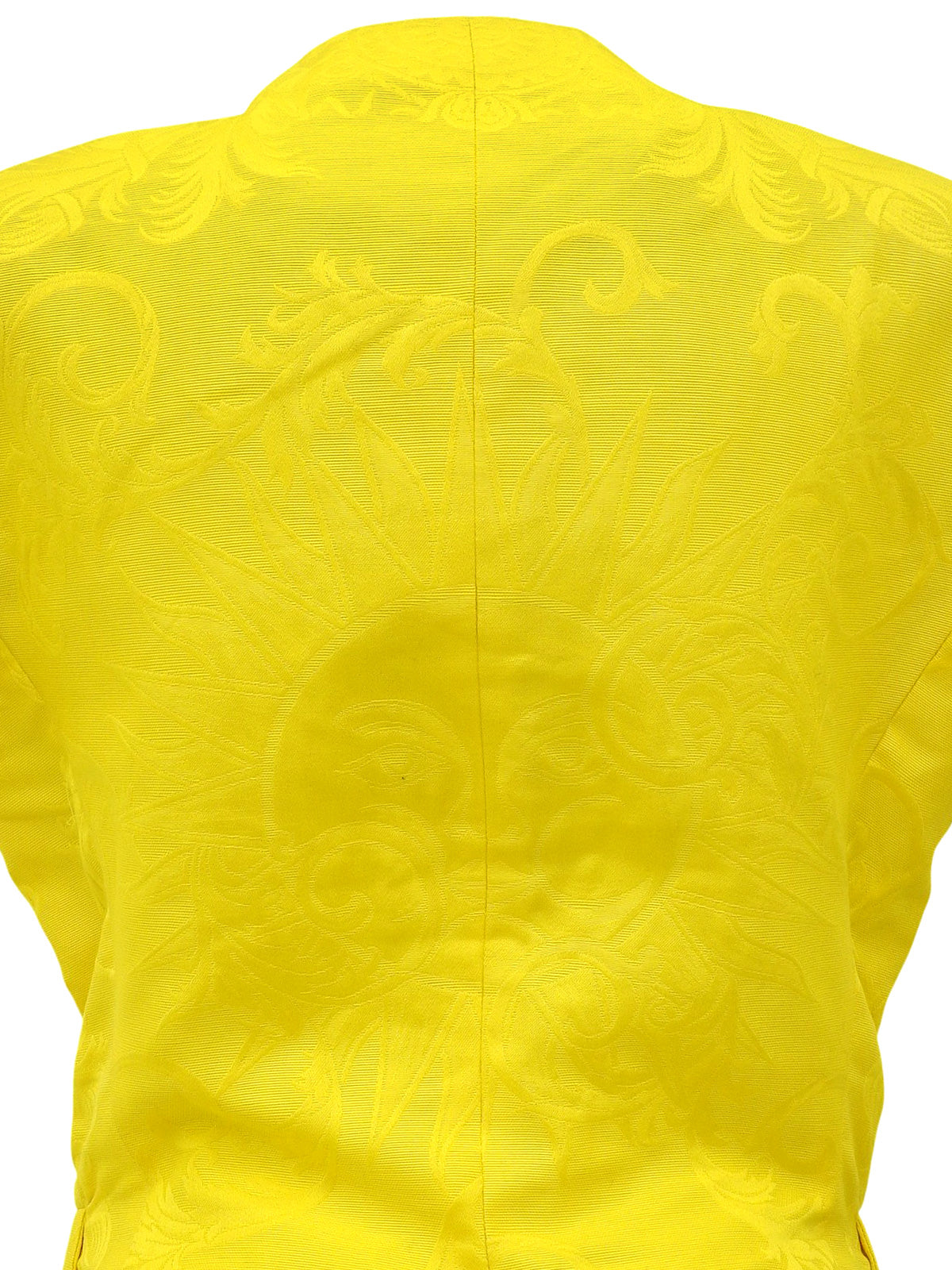 Medusa Button Short Sleeve Jacket Yellow