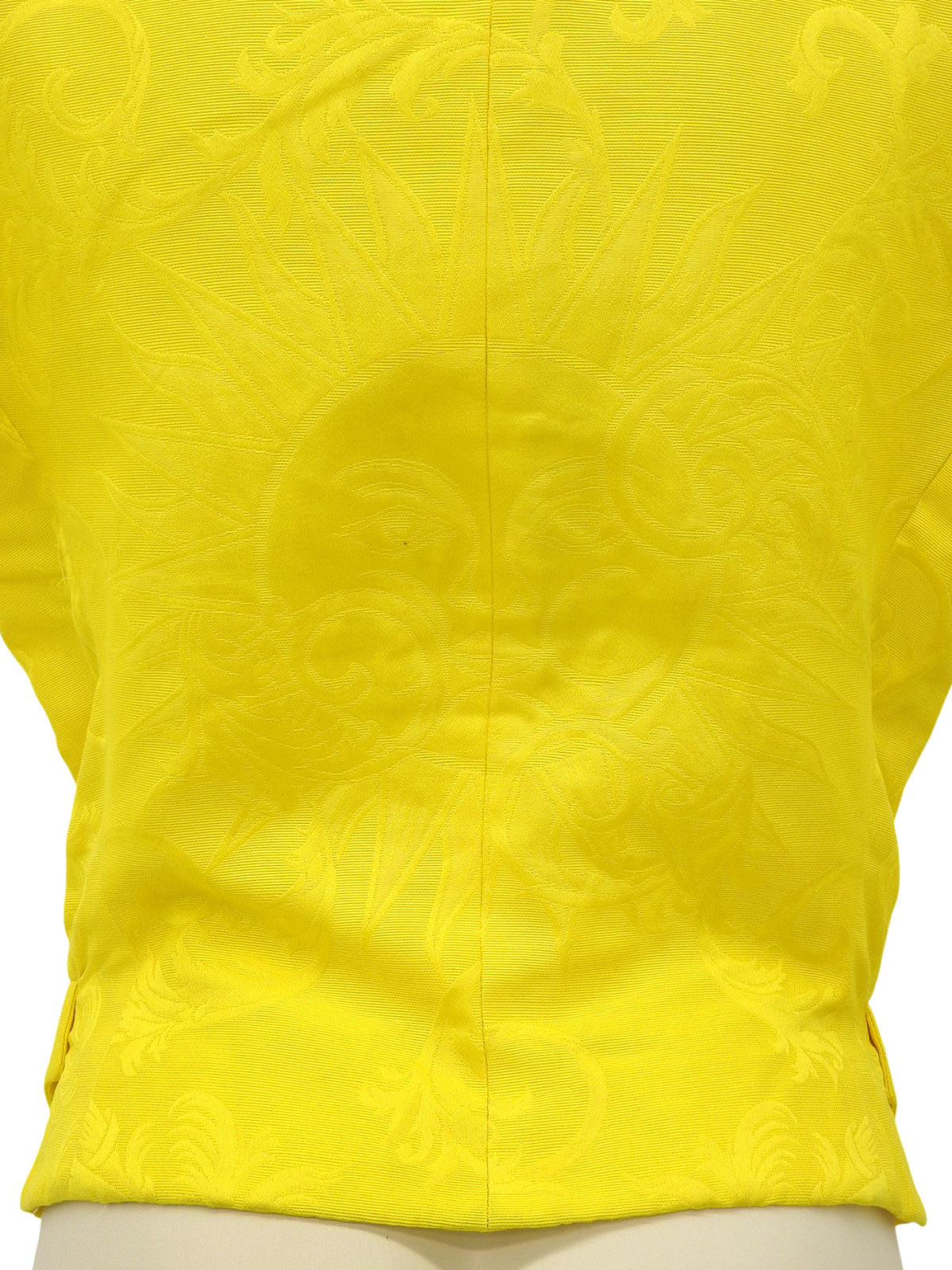 Medusa Button Short Sleeve Jacket Yellow