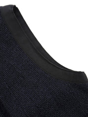 バイカラースクエアロゴプレートベスト ネイビー/ブラック