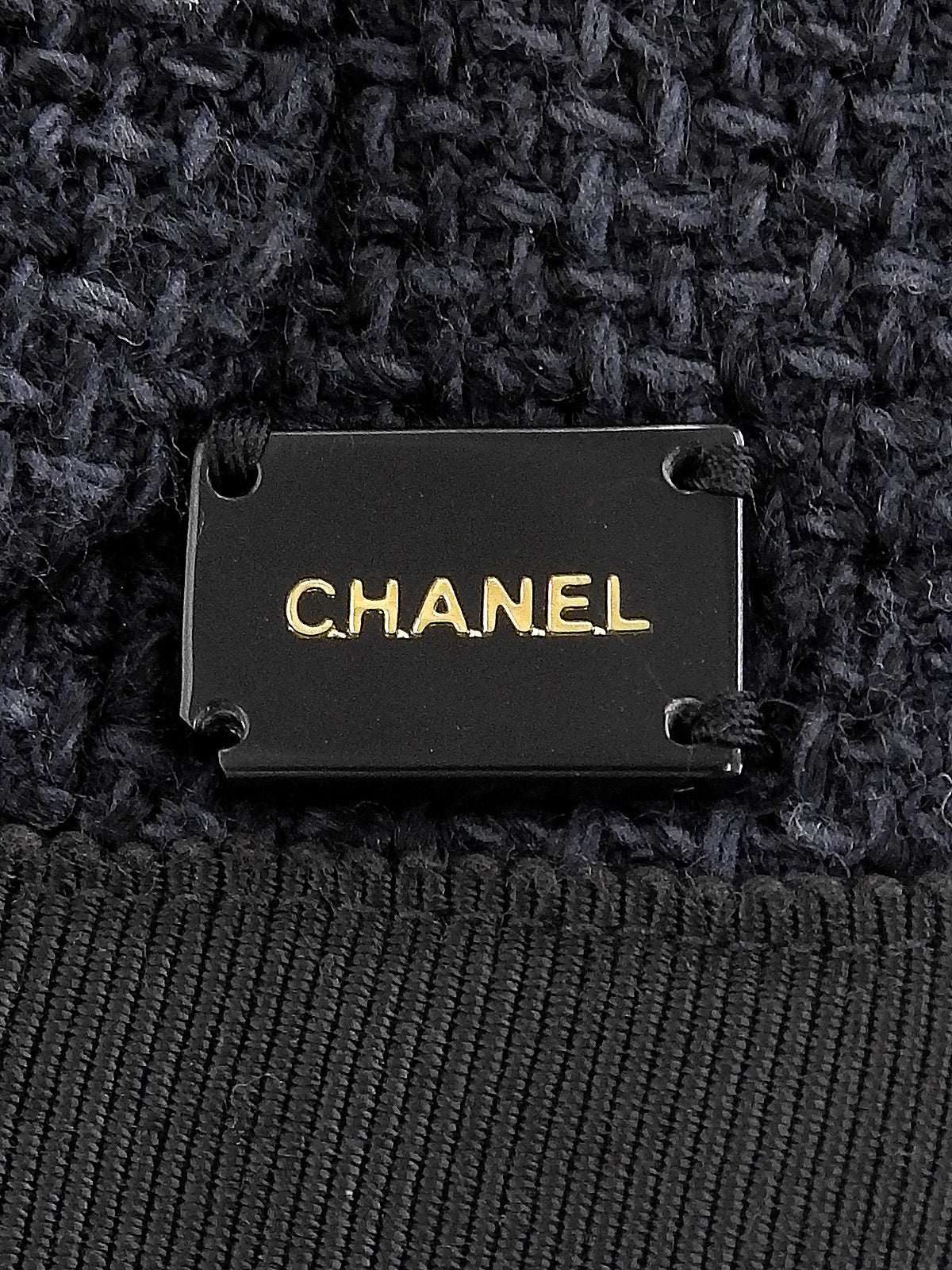 バイカラースクエアロゴプレートベスト ネイビー/ブラック