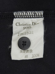 Logo Embroidered Polo Shirt in Black