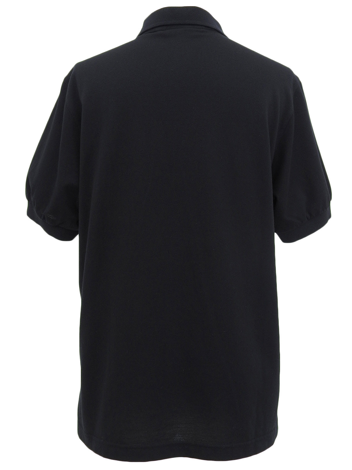 Logo Embroidered Polo Shirt in Black