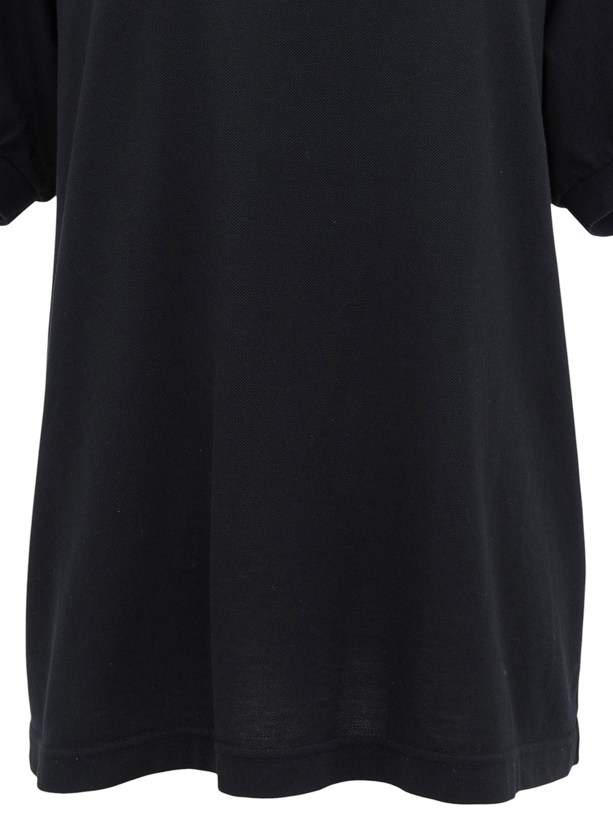 Logo Embroidered Polo Shirt in Black