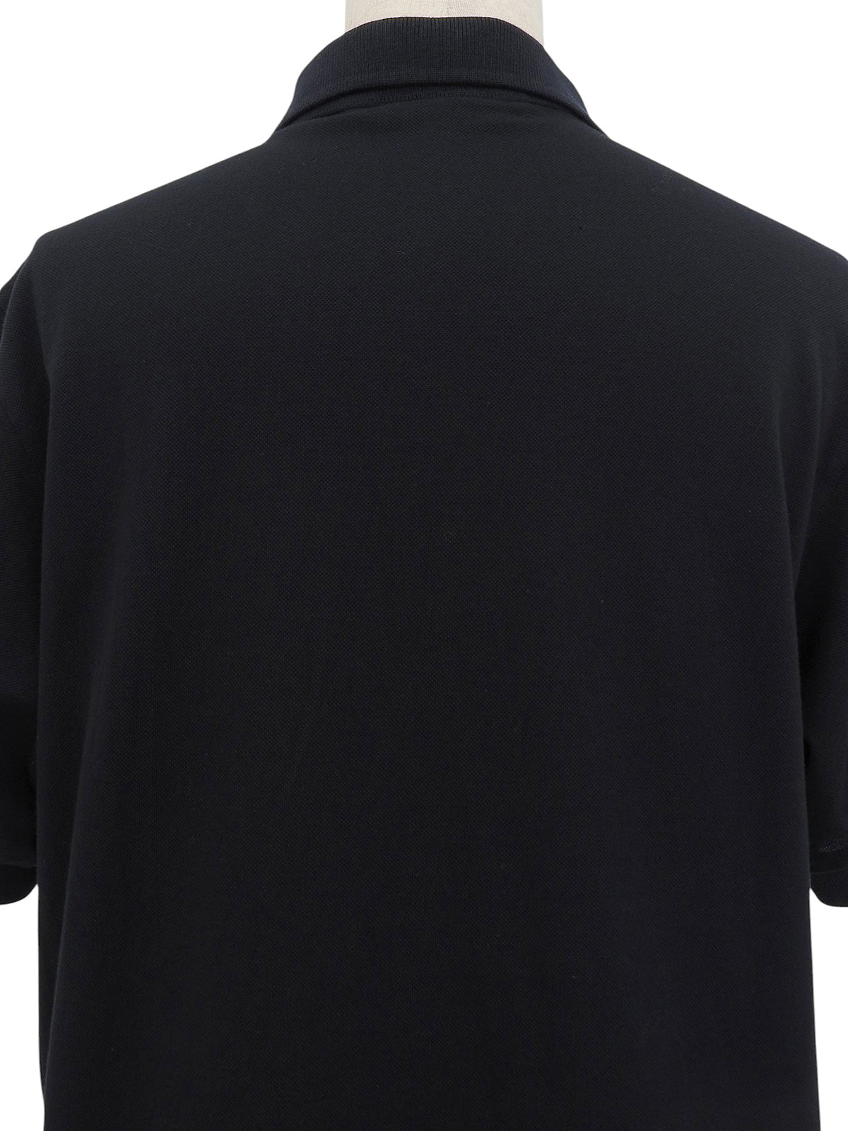 Logo Embroidered Polo Shirt in Black