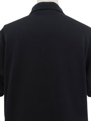 Logo Embroidered Polo Shirt in Black