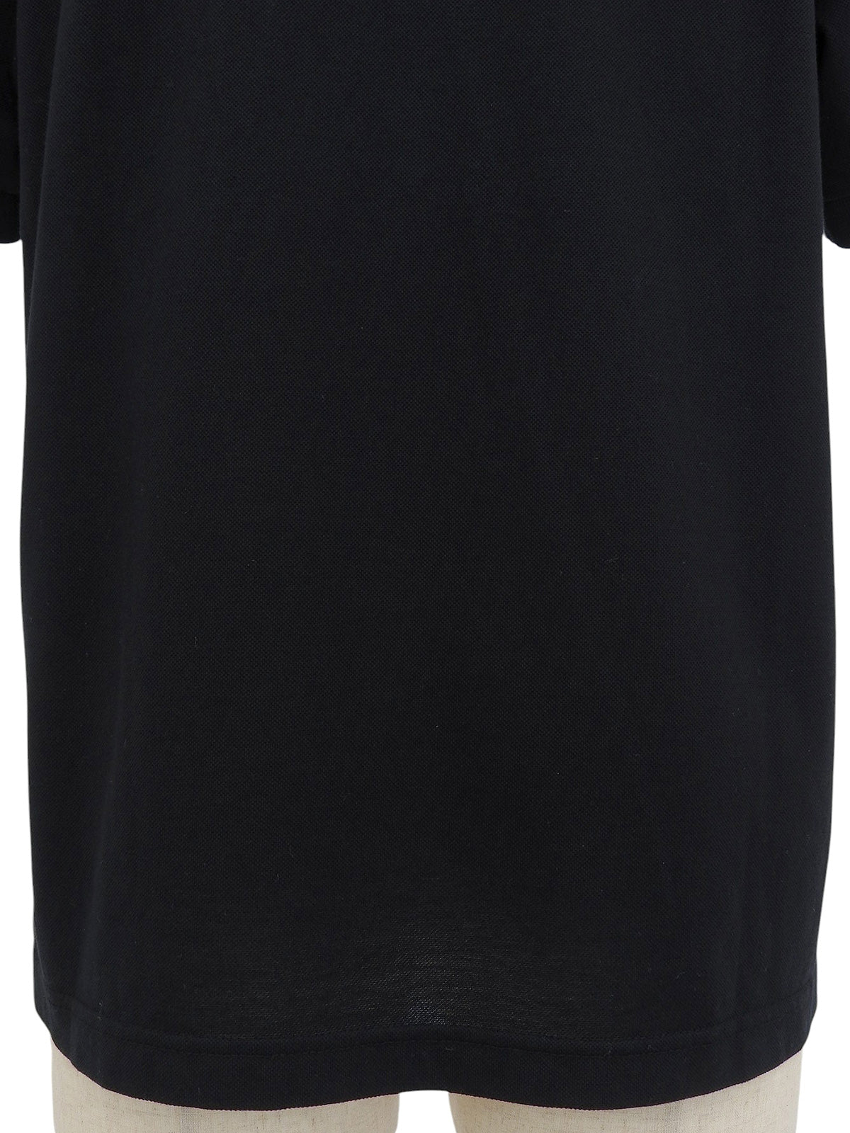 Logo Embroidered Polo Shirt in Black