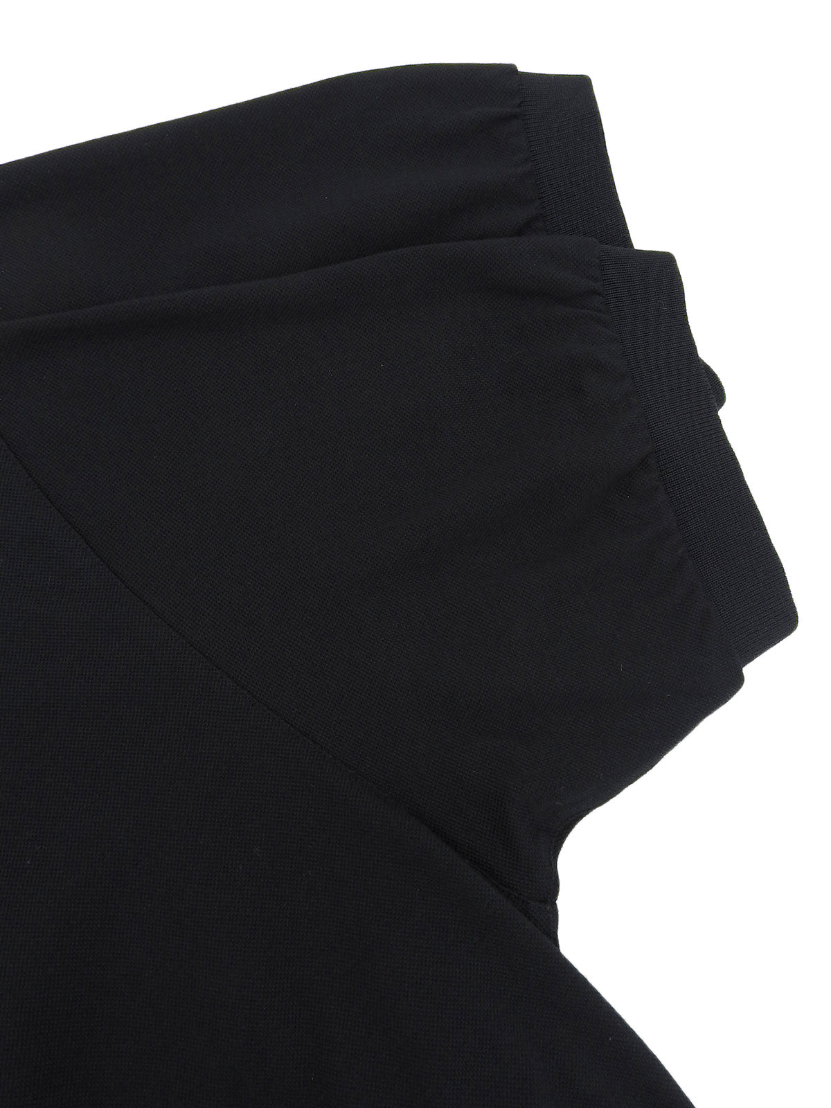 Logo Embroidered Polo Shirt in Black