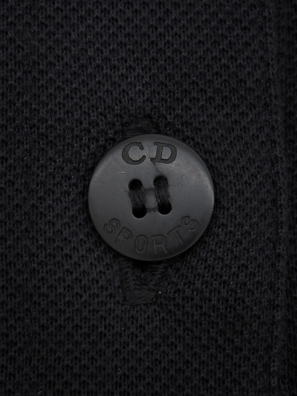 Logo Embroidered Polo Shirt in Black