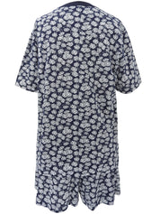 フラワーパークセットアップ ネイビー/ホワイト