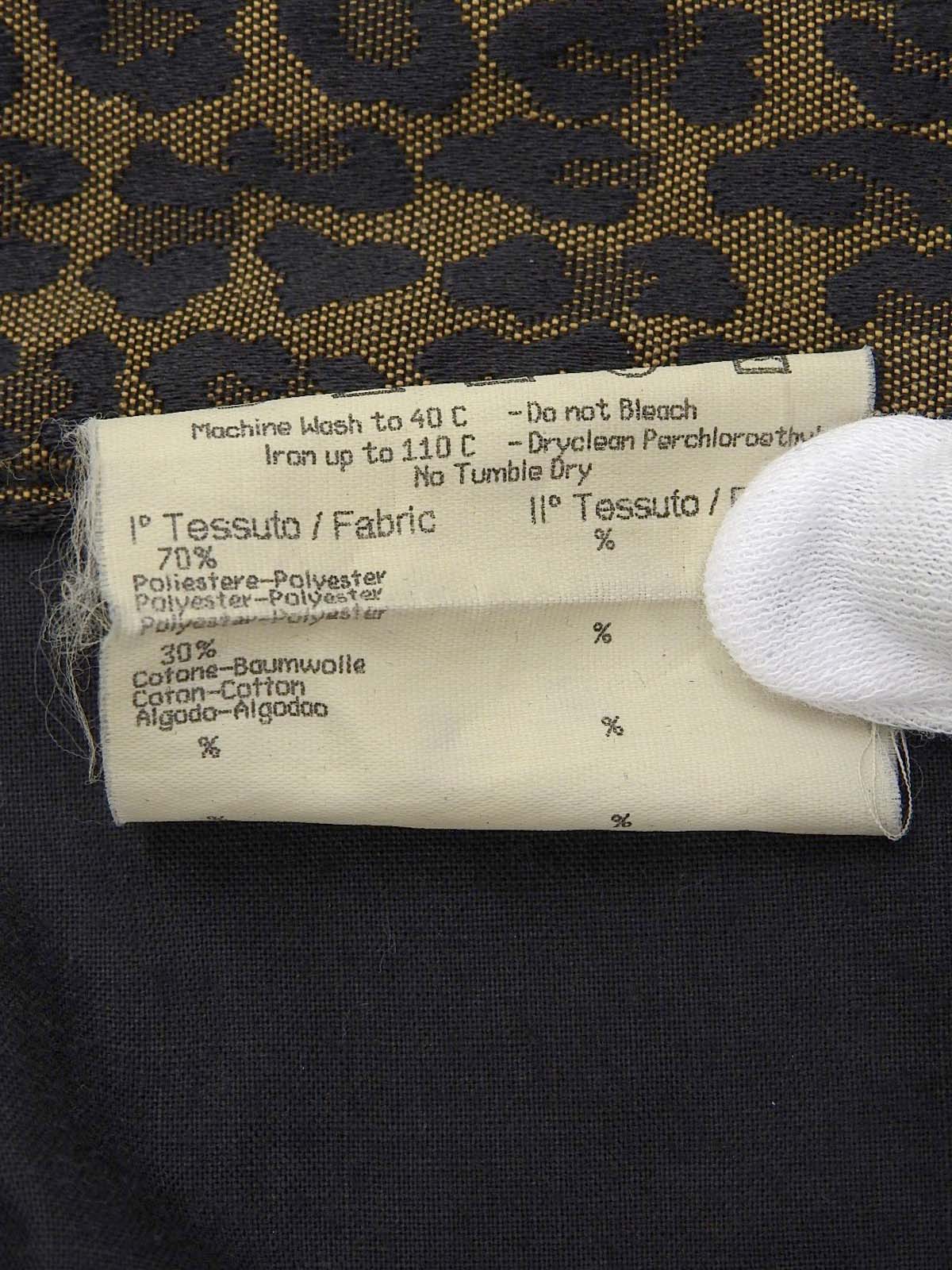 Cotton leopard print pants in brown/black