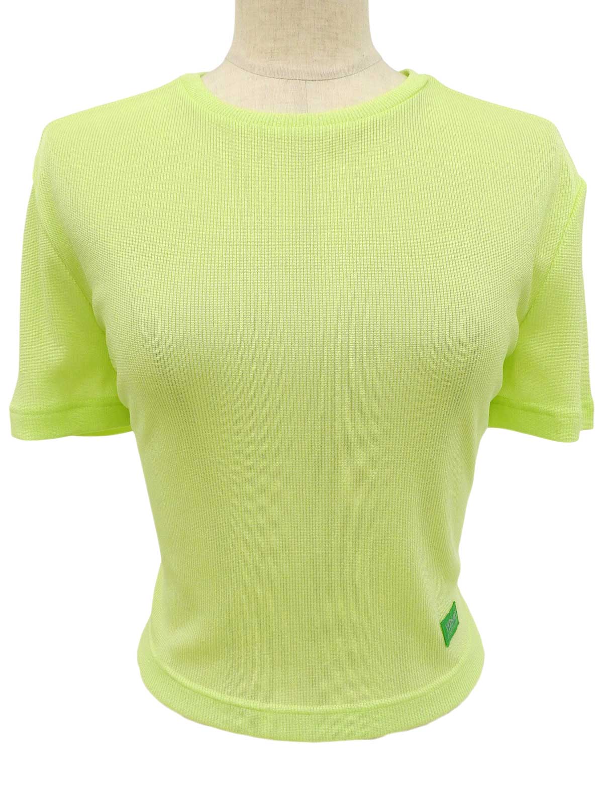 Light green nylon long-sleeved button-down shirt ensemble