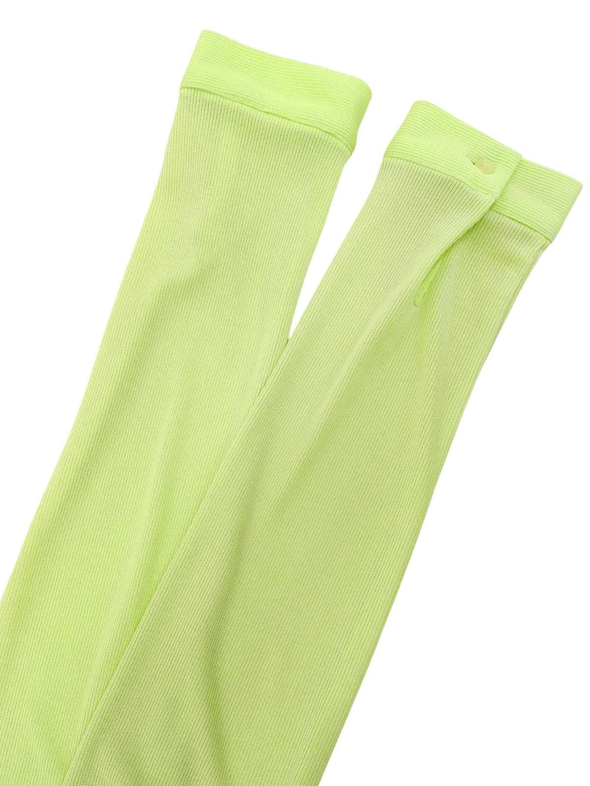 ナイロンロングスリーブボタンシャツアンサンブル　ライトグリーン