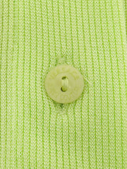 ナイロン長袖ボタンシャツアンサンブル ライトグリーン