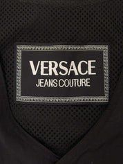 Cotton Medusa Button Vest in Black