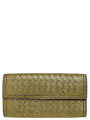 Intrecciato Long Wallet Gold