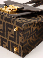 FF Zucca Pattern 2-Way Bag Brown