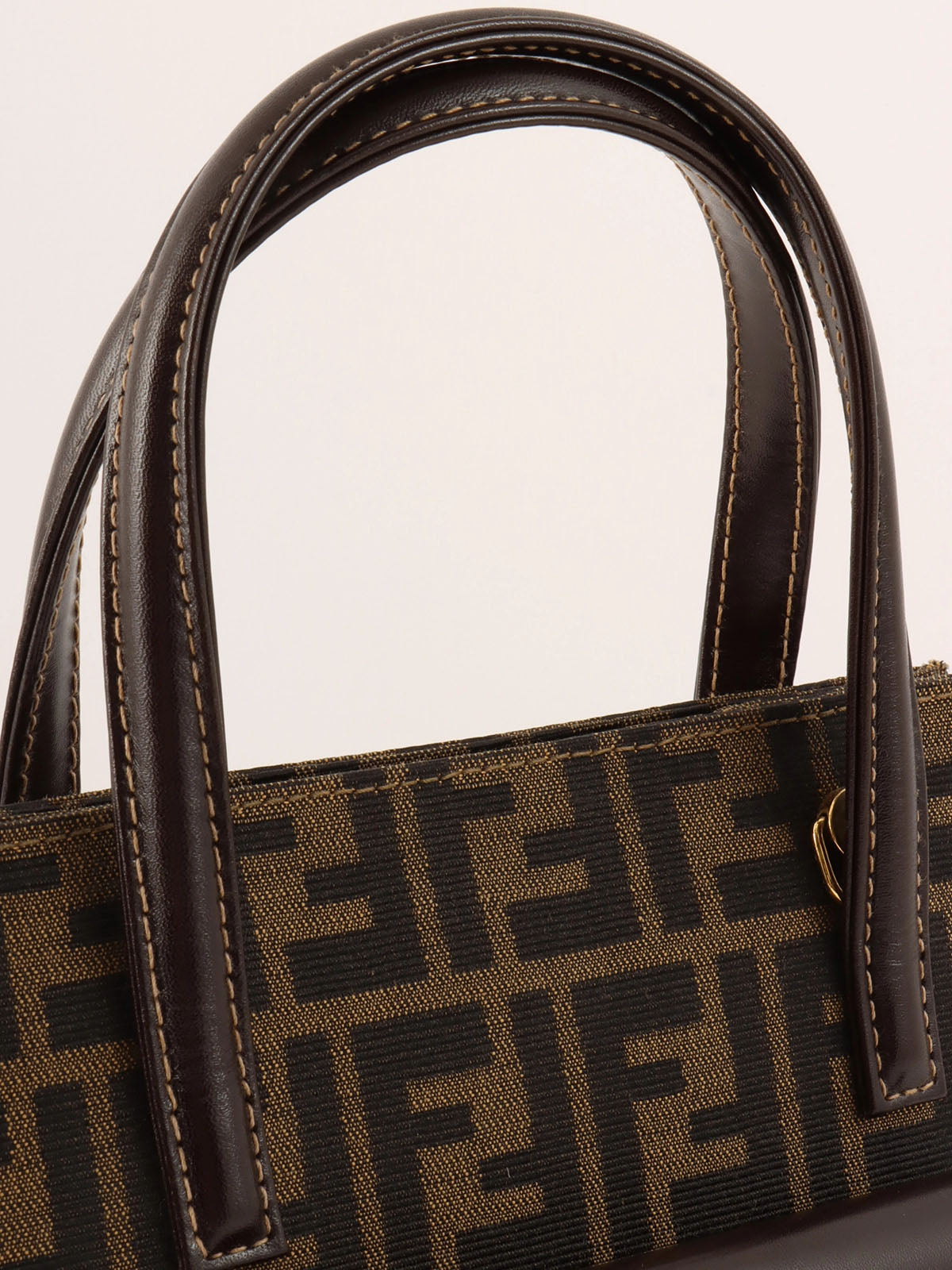 FF Zucca Pattern 2-Way Bag Brown