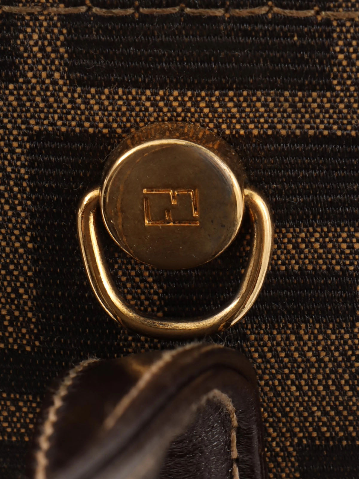 FF Zucca Pattern 2-Way Bag Brown