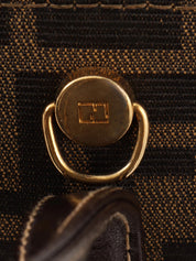 FF Zucca Pattern 2-Way Bag Brown