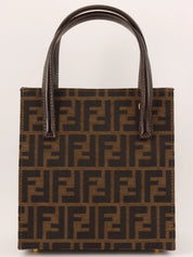 FF Zucca Pattern 2-Way Bag Brown