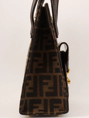 FF Zucca Pattern 2-Way Bag Brown