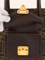 FF Zucca Pattern 2-Way Bag Brown