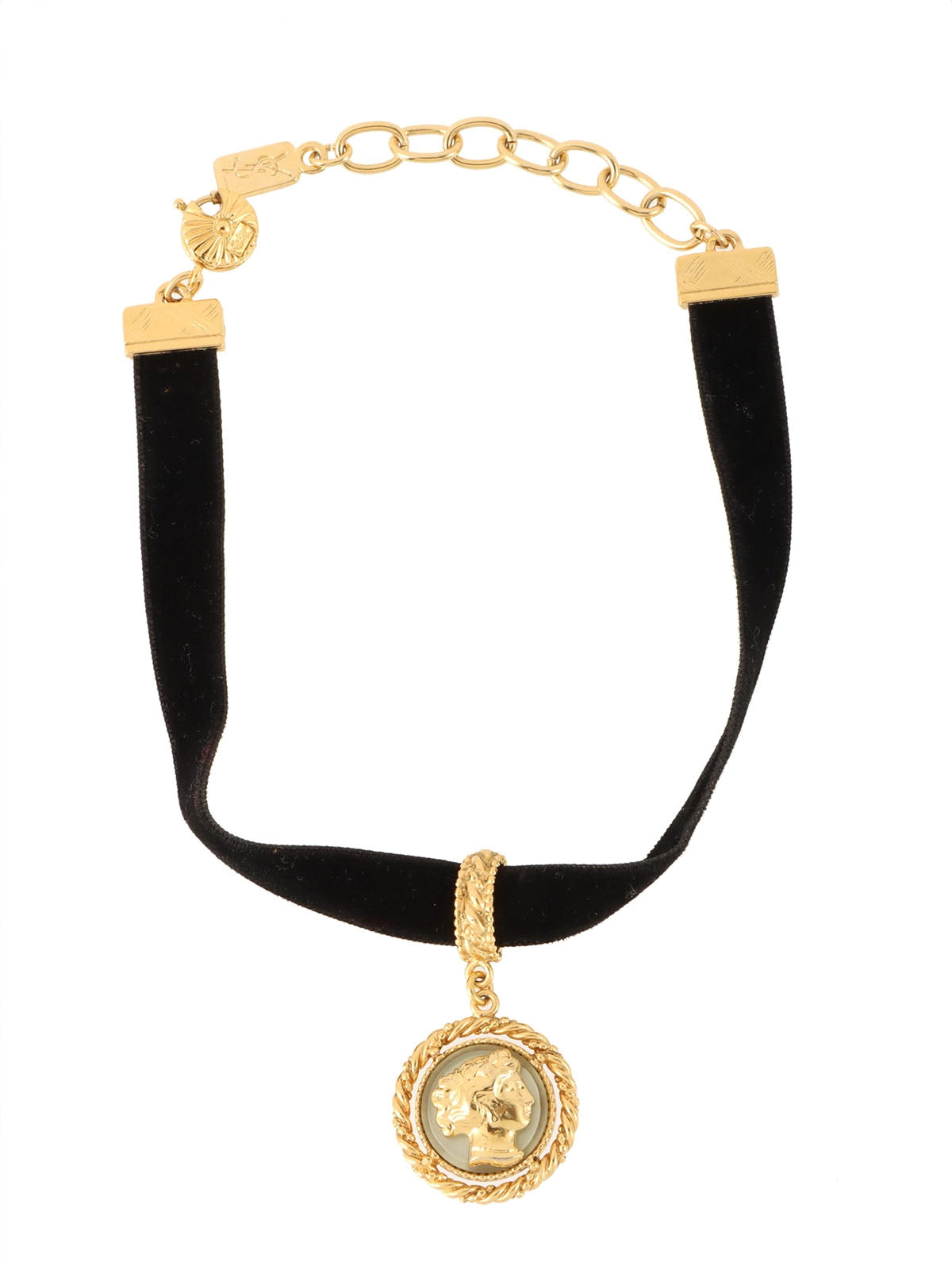 设计吊饰颈圈 金色/黑色