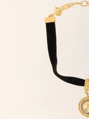 Design Charm Choker Gold/Black