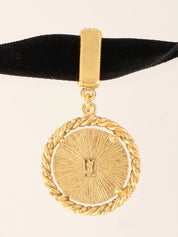 Design Charm Choker Gold/Black