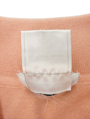 1999年製 カシミアCCマークリボンカーディガン サーモンピンク