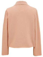 1999年製 カシミアCCマークリボンカーディガン サーモンピンク