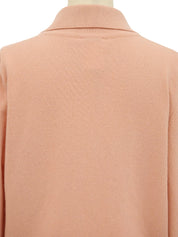 1999年製 カシミヤCCマークリボンカーディガン サーモンピンク