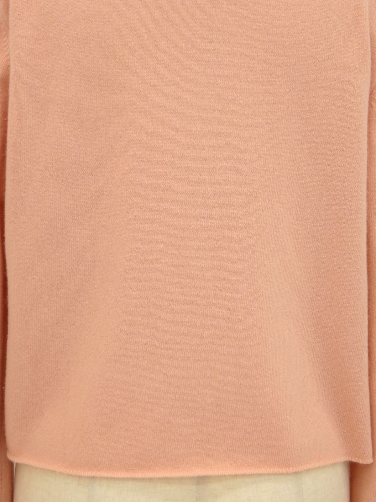 1999年製 カシミヤCCマークリボンカーディガン サーモンピンク