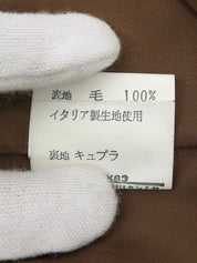 ハウンドトゥースパターンジャケット　ブラウン
