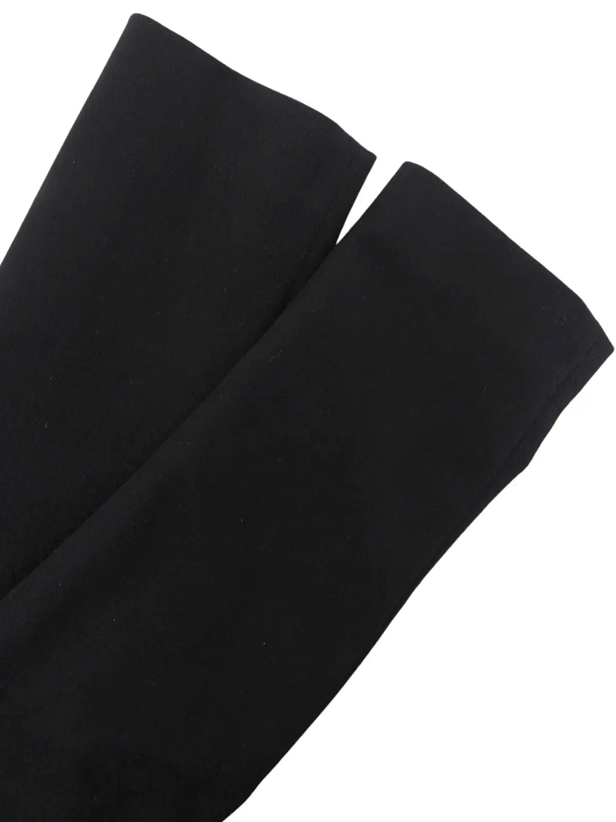 ウールロゴボタンノーカラージャケット ブラック