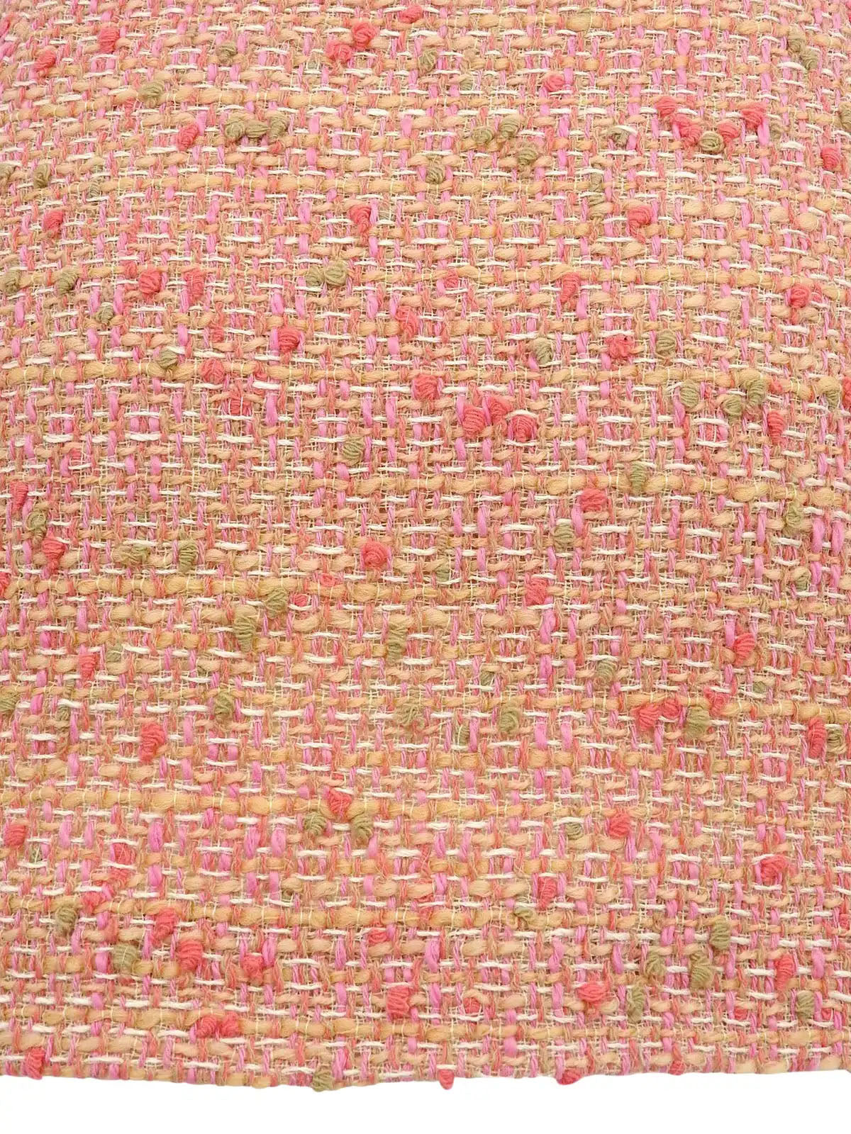 Tweed mini skirt in beige/pink
