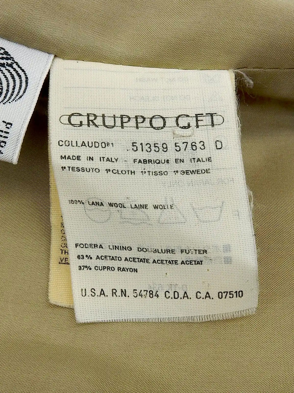 ウールセットアップ ベージュ/ネイビー