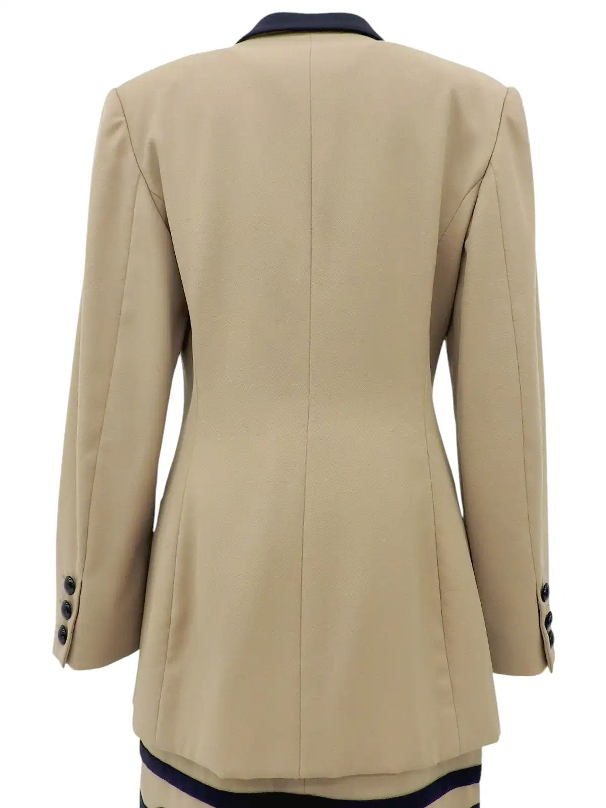 ウールセットアップ ベージュ/ネイビー