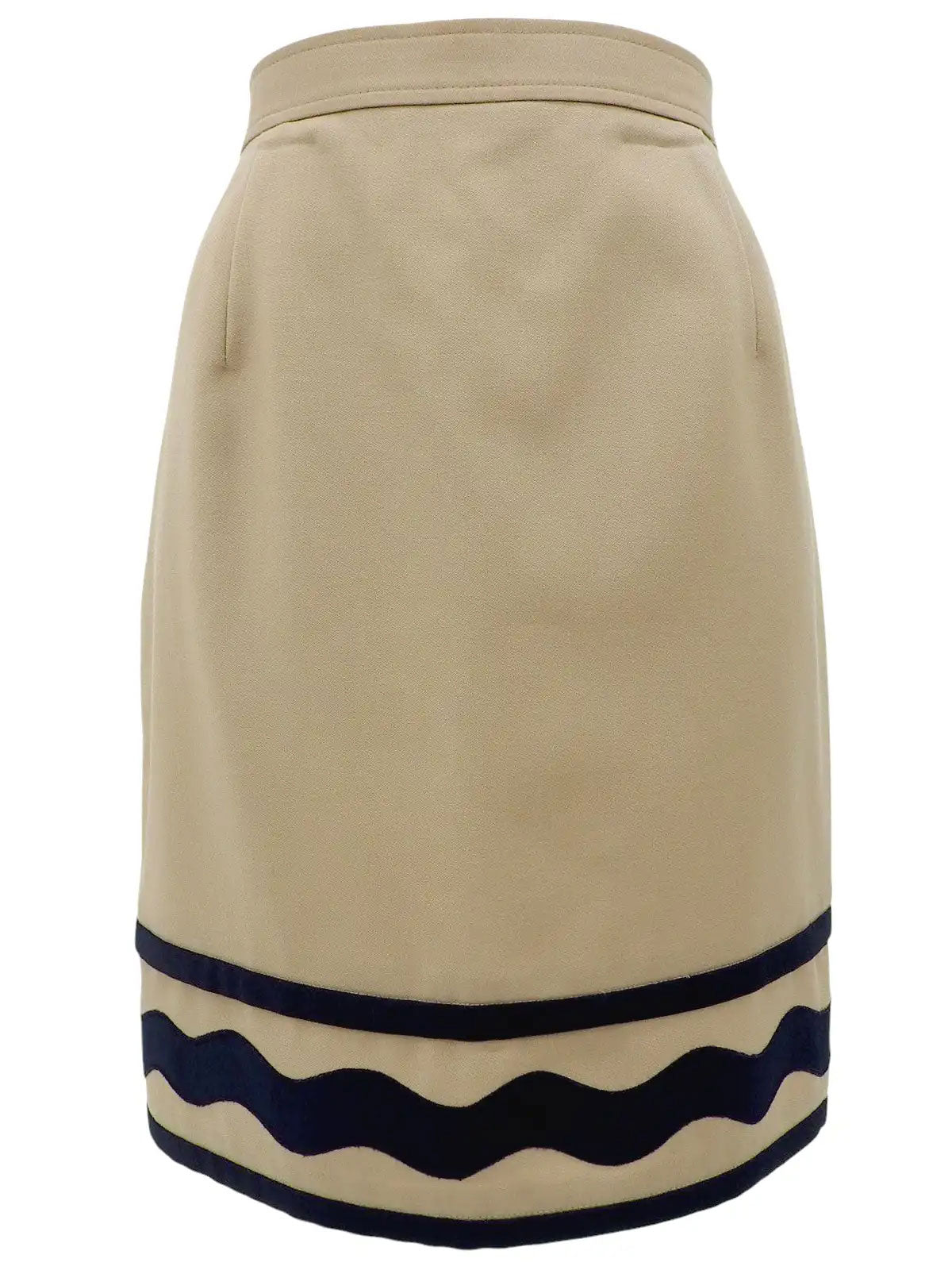 ウールセットアップ ベージュ/ネイビー