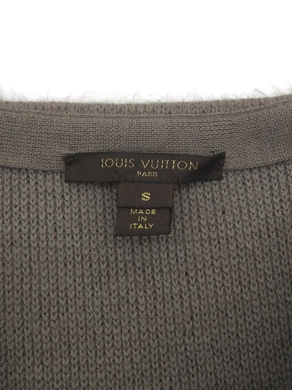 Ribbon Charm Half Sleeve Knit Top in Greige