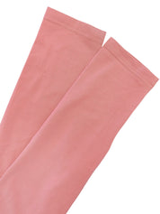 コットンVネック七分袖トップス ピンク