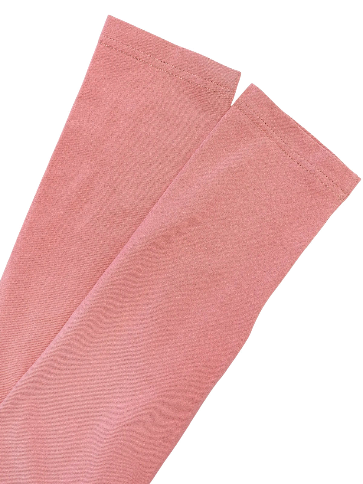 粉色棉质V领七分袖上衣