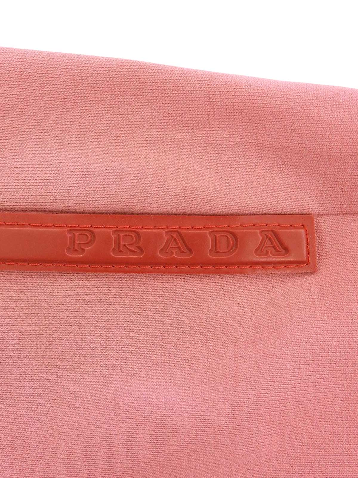 粉色棉质V领七分袖上衣