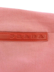 Pink cotton V-neck 3/4 sleeve top