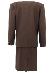 Herringbone Pattern Set Up Brown