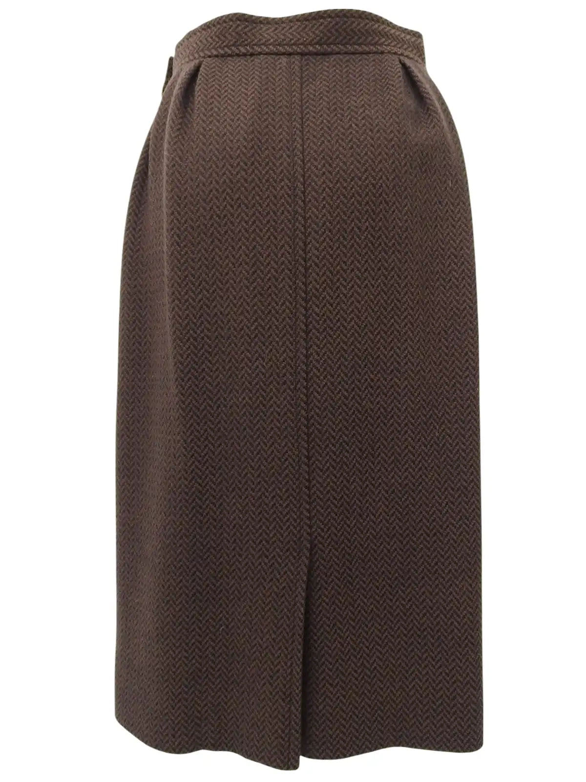 ヘリンボーンパターンセットアップ ブラウン