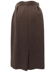 ヘリンボーンパターンセットアップ ブラウン